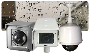 防水・防塵の屋外用ネットワークカメラ